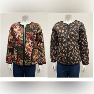 Reversible Floral Quilted Jacket
